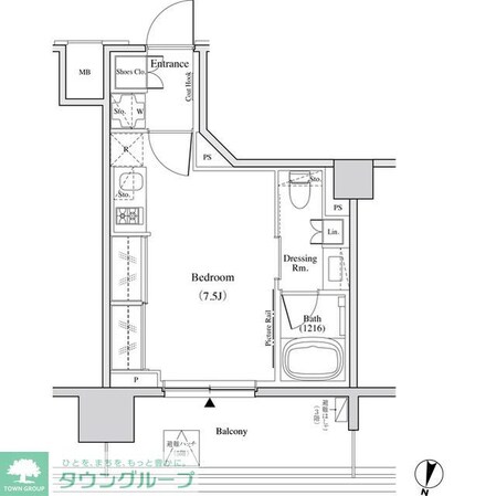 ザ・パークハビオ代々木の物件間取画像